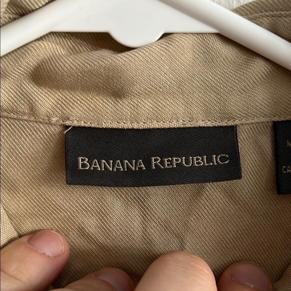 Women’s Tan Button-Up Jacket - Picture 3 of 4